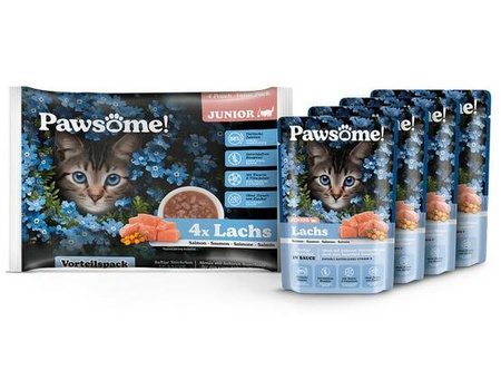Pawsome Karma Dla Kota Junior Lachs Łosoś Saszetki 4x85g