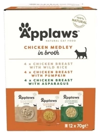 Applaws Mokra Karma Dla Kota Chicken Multi Pack 12x70g