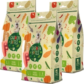 Garden Bites Veggie Friends Large Pounch L Warzywa do Zębów 3x270g