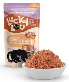 Lucky Lou Karma Dla Kota Drób Łosoś Saszetka 125g
