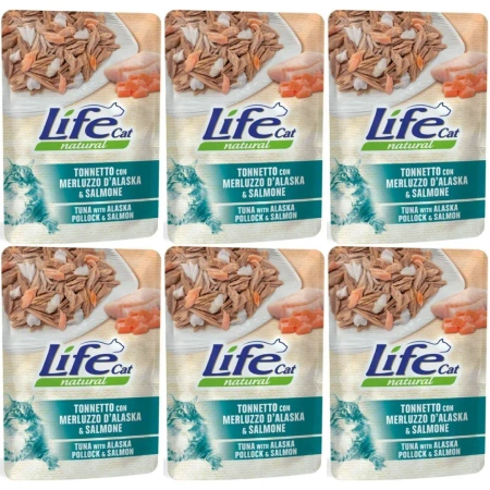 Life Cat Mokra Karma dla Kota Tuńczyk Dorsz 6x70g