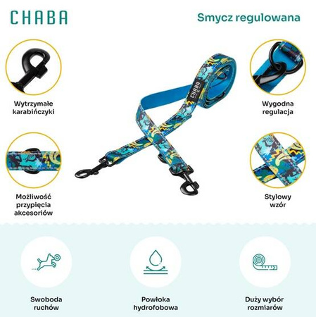 Chaba Smycz Regulowana dla Psa Carnival M 20mm/260cm
