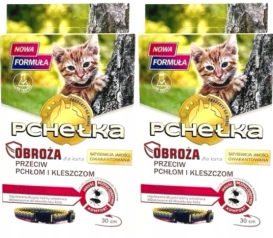 Pchełka Obroża Dla Kota Na Pchły Kleszcze 30cm 2szt