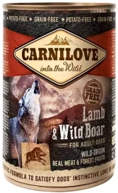 Carnilove Dog Karma dla Psa Jagnię Dzik Puszka 400g