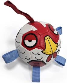 Duvo+ Zabawka dla Psa Piłka + Pompka Ptaszek 15cm