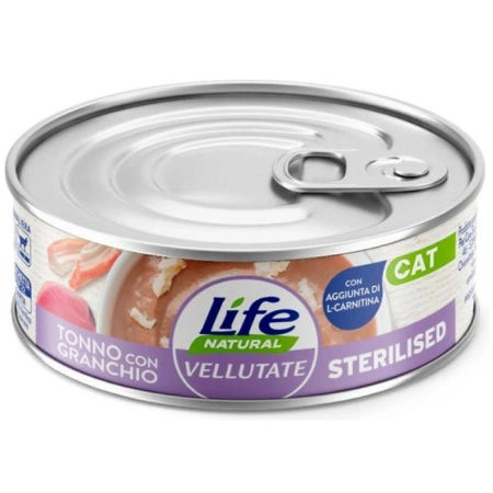 Life Cat Vellutate Sterilized Karma dla Kota Tuńczyk Krab 70g