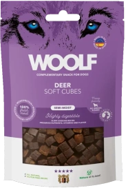 Woolf Soft Cubes Monoprotein Przysmak dla Psa Jeleń 100g