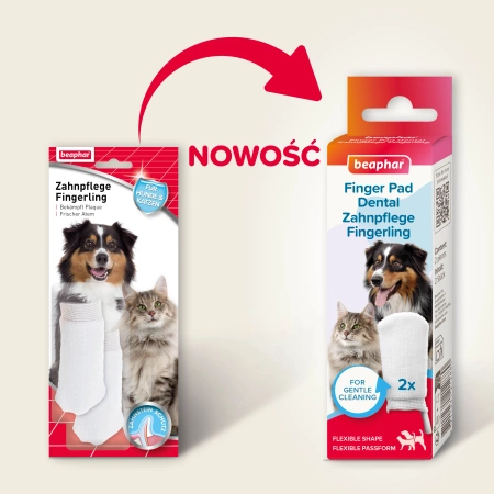 Beaphar Nakładki do Czyszczenia Zębów Psa Kota 2szt