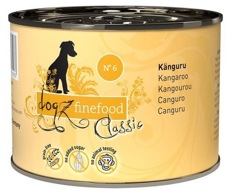 Dogz Finefood Karma Dla Psa N06 Kangur 6x200g