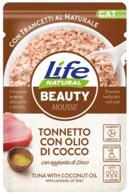 Life Cat Beauty Karma Dla Kota Tuńczyk Olej Kokosowy 70g