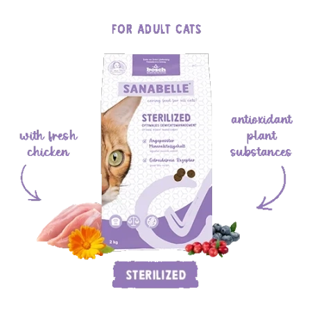 Sanabelle Sterilized Sucha Karma dla Kota Drób 400g