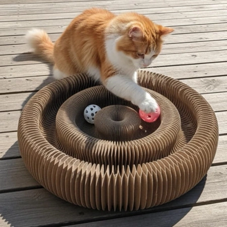 Zolux Chatouille Drapak Dla Kota Podwójny z Piłką 17,5cm