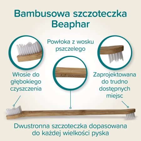 Beaphar Bambusowa Szczoteczka Dla Psa Kota Dwustronna