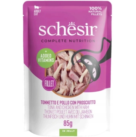 Schesir In Jelly Karma Dla Kota Tuńczyk Kurczak Szynka 85g