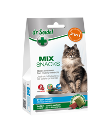 Dr Seidel Smakołyki dla kotów 2w1 malt/oddech 60g