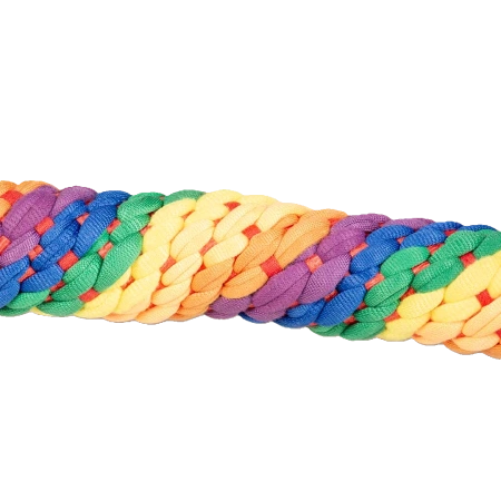 Duvo+ Zabawka dla Psa Sznur Tęczowy 3 Węzły 63cm