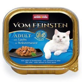 Animonda Kot 100g V.Feinsten Łosoś W Sosie Ziołowym Grain Free Tacka