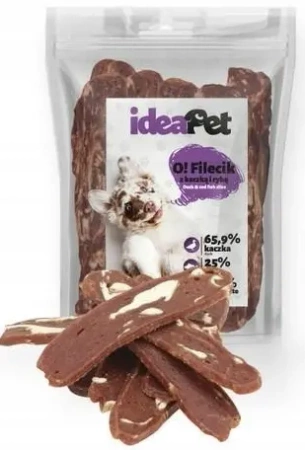 IdeaPet Przysmak dla Psa Fileciki z Kaczką i Rybą 500g