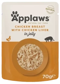 Applaws Mokra Karma Dla Kota Kura z Wątróbką Galaretka 70g