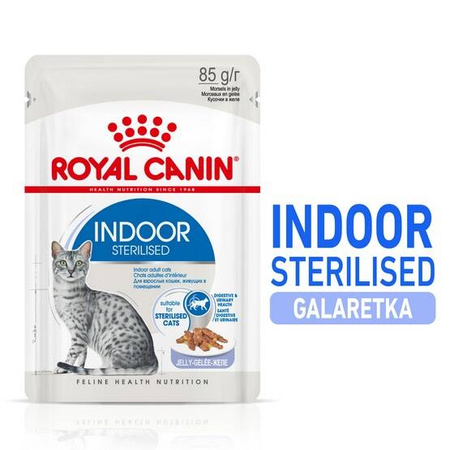 Royal Canin Indoor Sterilised Żel Karma Mokra Dla Kota 85g