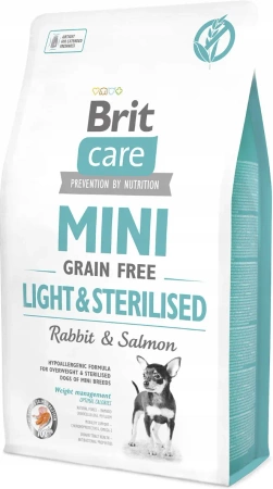 Brit Care Grain Free Mini Light & Sterilised 2x7kg
