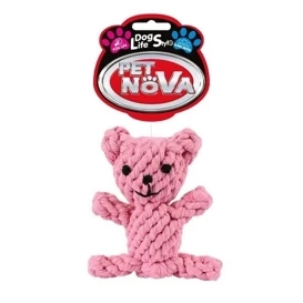 Pet Nova Zabawka dla Psa Różowy Miś ze Sznura