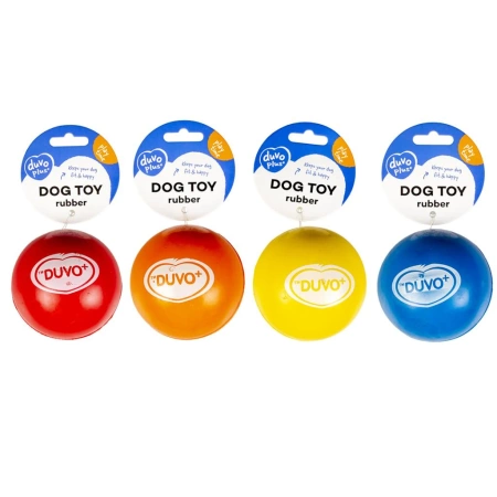 Duvo+ Zabawka dla Psa Gumowa Piłka Mix Kolor 6,5cm