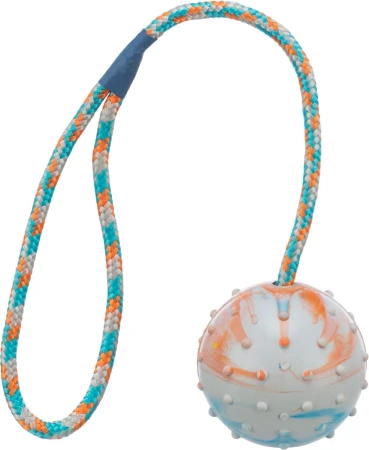 Trixie Piłka Gumowa Dla Psa Na Sznurku 30cm