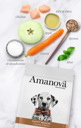 Amanova Medium Exquisite Karma dla Szczeniąt Kurczak 2kg
