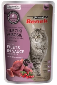 Super Benek Karma Dla Kota Kaczka Żurawina 85g
