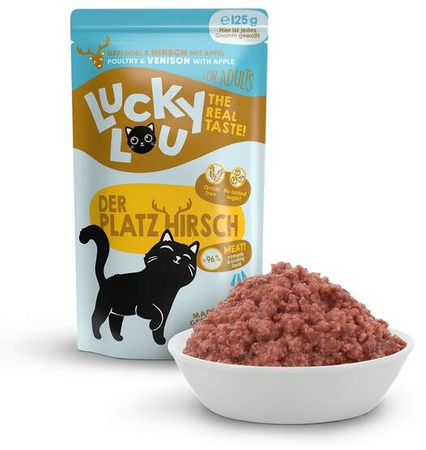 Lucky Lou Karma Dla Kota Drób Jeleń 125g