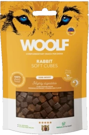Woolf Soft Cubes Przysmak Dla Psa Królik 100g