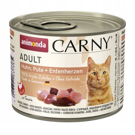 Animonda Kot 200g Carny Kurczak Indyk Kacze Serca Puszka