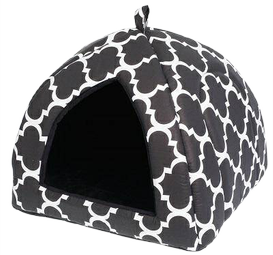 Diamsil Buda dla Psa i Kota Iglo Czarne 2 42x40x36cm