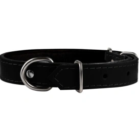 Chaba Obroża dla Psa Skórzana 10mm/30cm Czarna