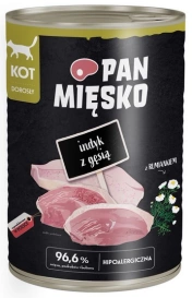 Pan Mięsko Karma Dla Kota Indyk Gęś 400g