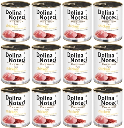 Dolina Noteci Pure Karma dla Psa Kurczak Mono 12x800g