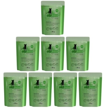 Catz Finefood Classic N23 Karma dla Kota Wół Kaczka 8x85g