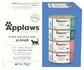 Applaws Karma Dla Kota Multipack Ryby 12x70g
