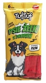 TUF TUF Przysmak Dla Psa Żelki Paski Z Drobiem 6szt