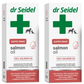 Dr Seidel Salmon Oil Olej z Łososia dla Psa Kota 2x250ml