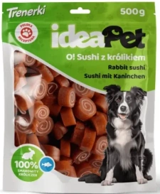 Ideapet Przysmak dla Psa Sushi z Królikiem 500g
