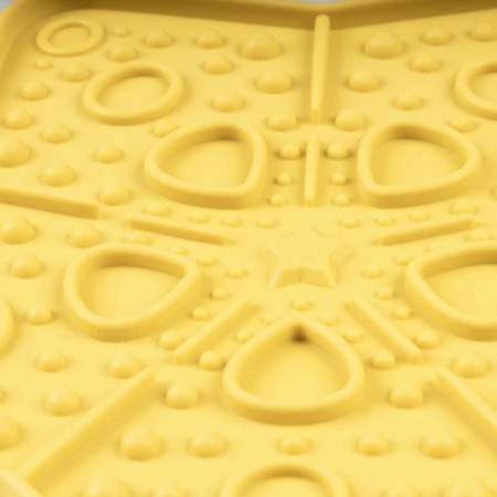 Duvo+ Star Mata Dla Psa Spowalniająca Silikon Żółta 19cm