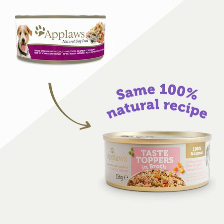 Applaws Karma Dla Psa Puszka 156g Kurczak Szynka Warzywa