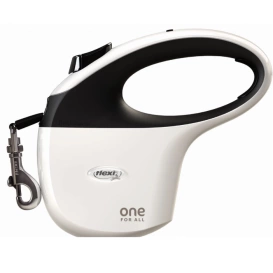 Flexi One For All Smycz Dla Psa Czarna 7m/30kg Biało-Czarna