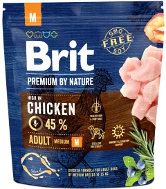 Brit Premium By Nature Adult M Medium 1kg