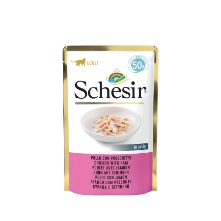 Schesir Karma dla Kota Kurczak Szynka w Galaretce 50g