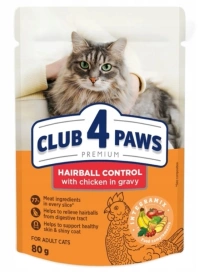 Club4Ł Kot Saszetka 80g Hairball Control Indyk