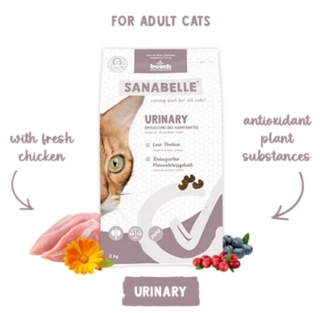 Sanabelle Urinary Sucha Karma dla Kota Drób 2kg