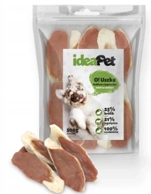 IdeaPet Przysmak dla Psa Uszy Królika z Jagnięciną 500g